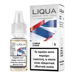 Liqua Cuban Cigar 6mg 10ml Υγρό Αναπλήρωσης